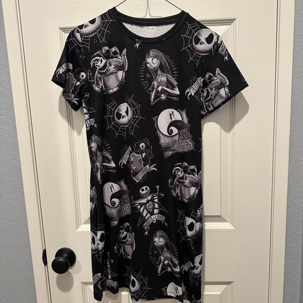 Blackmilk nightmare before Christmas tee dress
